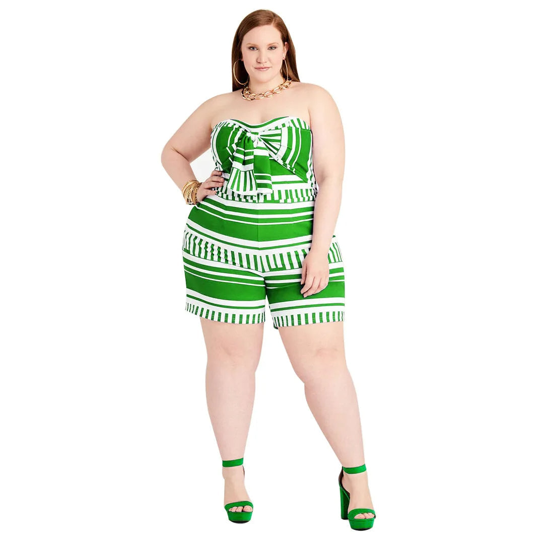 Plus Size Jumpsuit Zonder Banden Seksy en Stijlvol - Mode Vibes