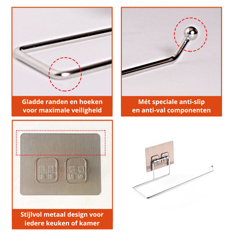 Keukenrol Hanger 2 stuks - Keukenpapier Houder