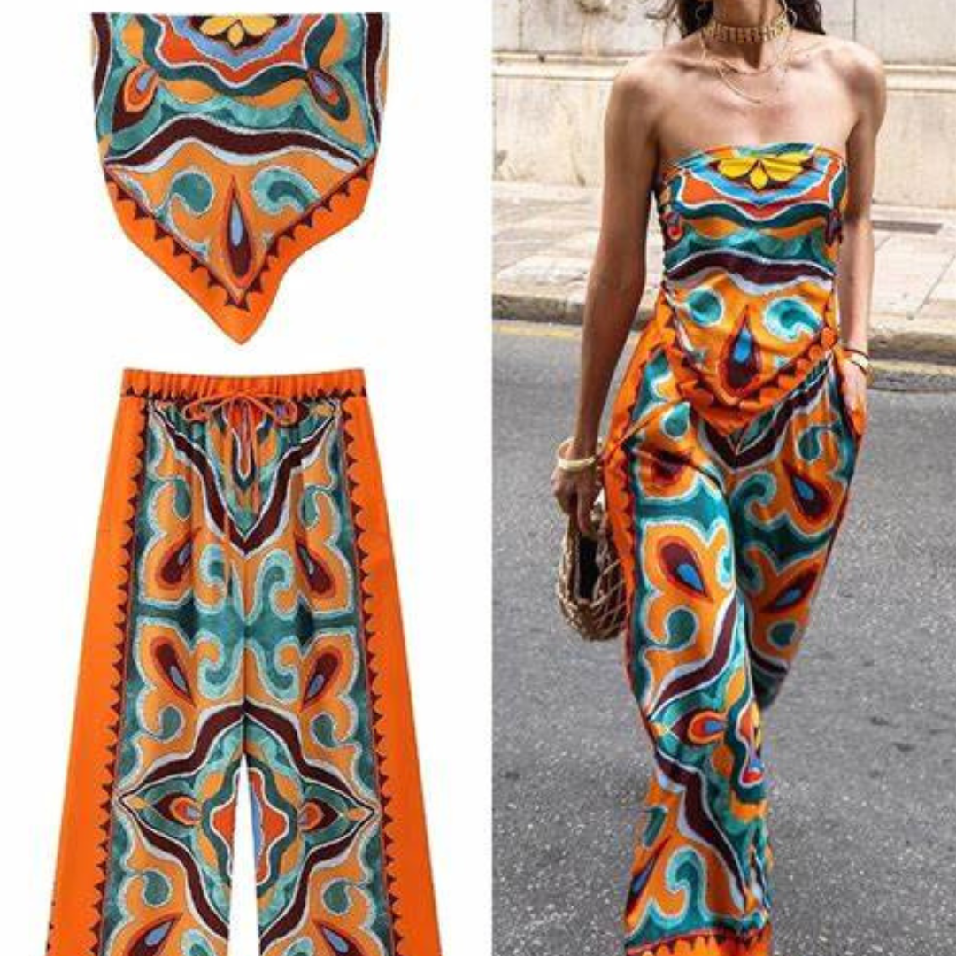 Drawstring Broek Set van Fiora Eleganza
