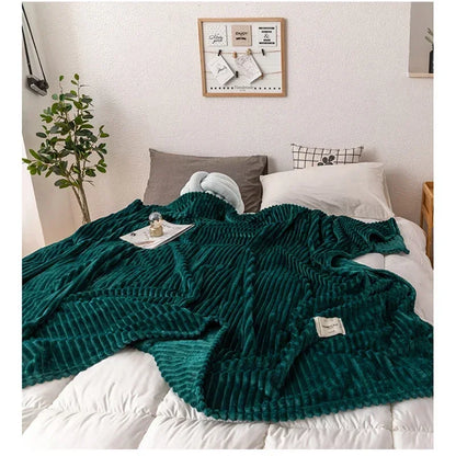 Zachte Flanellen Deken Warm en Comfortabel voor Herfst en Winter - Mode Vibes