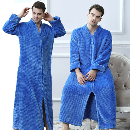 Luxe Fleece Badjas Zacht en Warm voor Dames en Heren