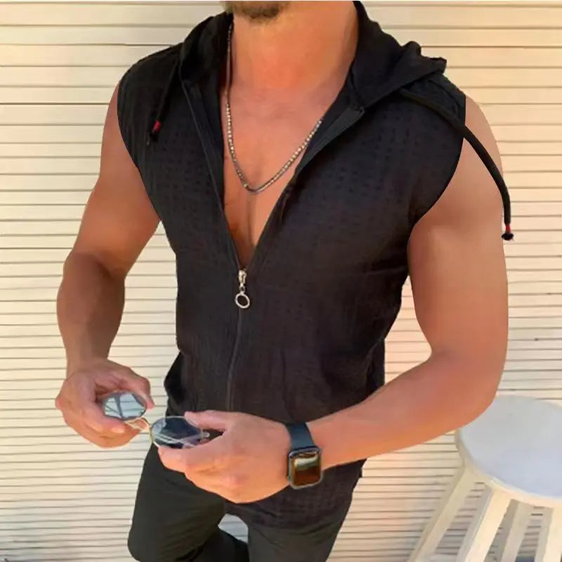 Mouwloze T-Shirt Mannen Stoer Katoen - Mode Vibes