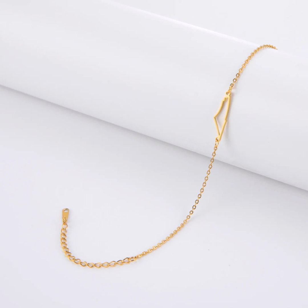Gouden Armband met Ketting en Hangertje
