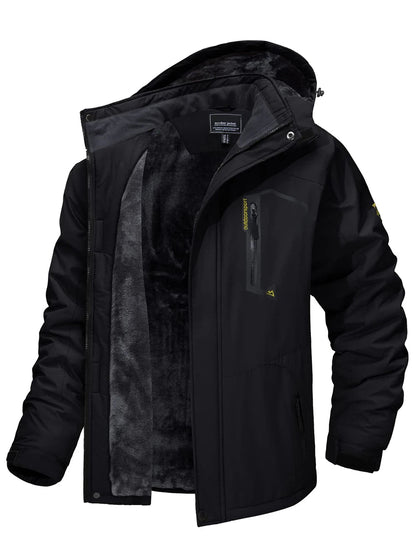 Waterdichte Parka Jas met Fleece Voering en Capuchon