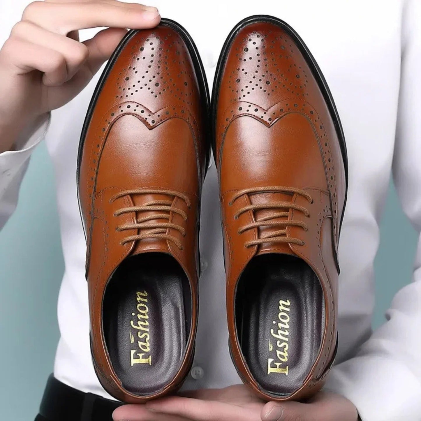Leren Schoen Handgemaakt Kalfsleer Luxury Design
