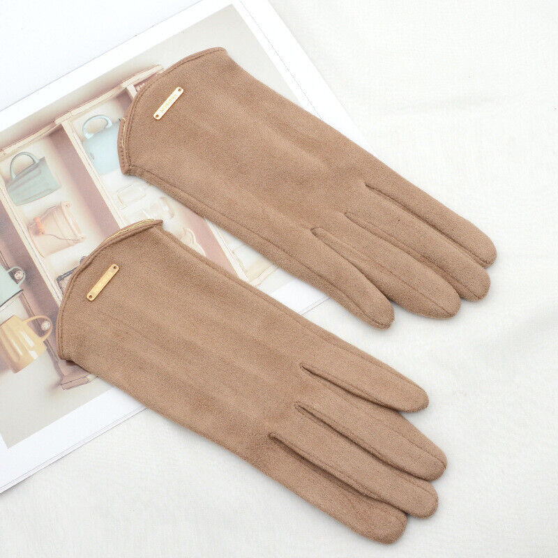 Dames Suède Handschoenen Warm en Stijlvol - Mode Vibes