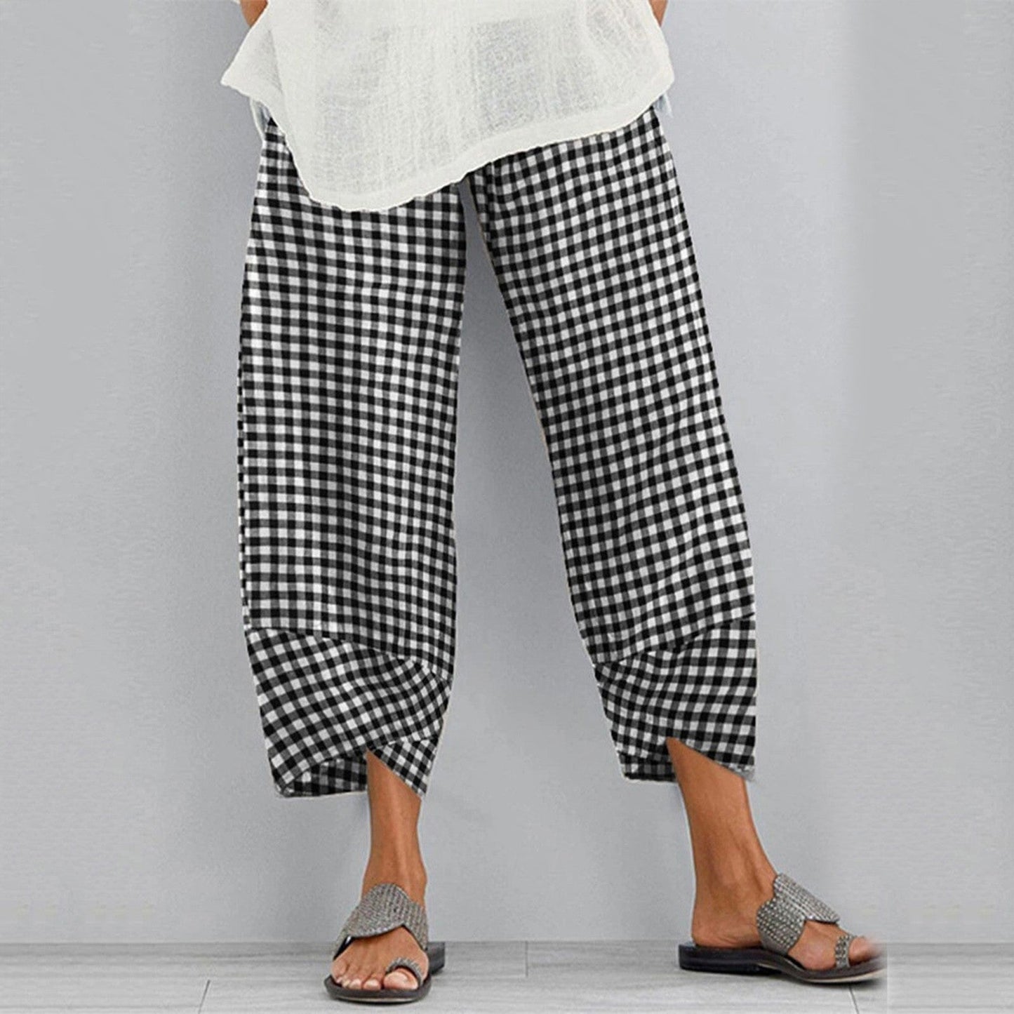 Vrouwelijke Katoenen Linnen Broek Zomer Comfortabel - Mode Vibes