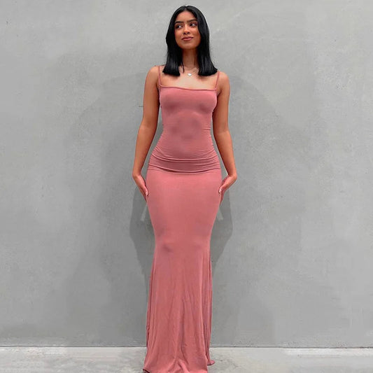 Maxi-Jurk Lange Jurk Strak en Stijlvol voor Vrouw - Mode Vibes