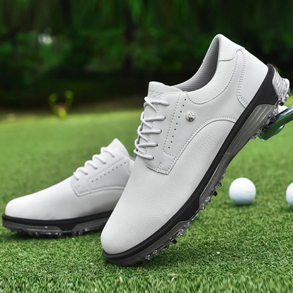 Heren Golfschoenen Elston Limited Edition Zwart Leer - Mode Vibes