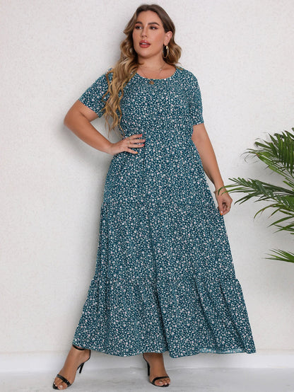 Plus-Size Maxi-Jurk Kleurrijk en Stijlvol - Mode Vibes