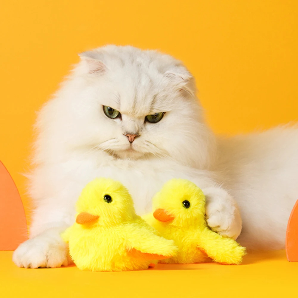 Kattenspeelgoed Flappende Eend Speeltje voor Katten - Mode Vibes