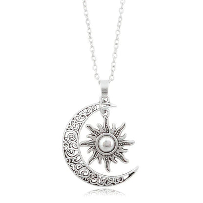 Zonne- en Maanketting Gouden Halsketting met Symboliek