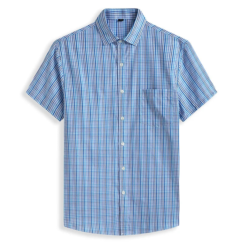 Plus Size Overhemd Katoen Trendy Voor Mannen - Mode Vibes