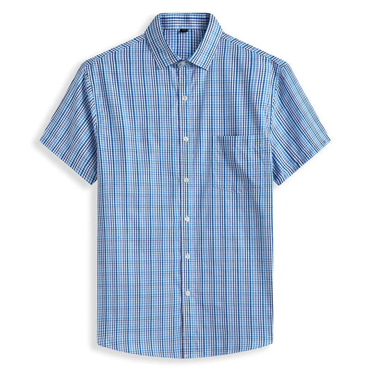 Plus Size Overhemd Katoen Trendy Voor Mannen - Mode Vibes