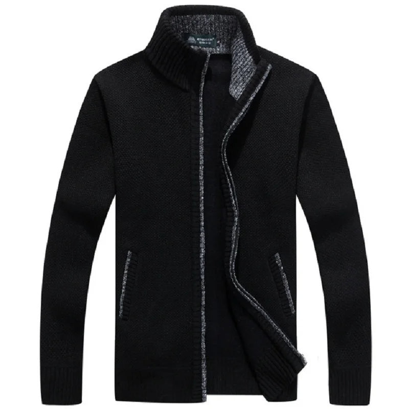 Oversized Wintervest met Rits Zwart Modieus Design - Mode Vibes