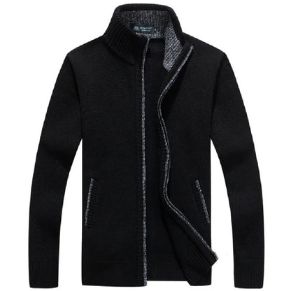 Oversized Wintervest met Rits Zwart Modieus Design - Mode Vibes
