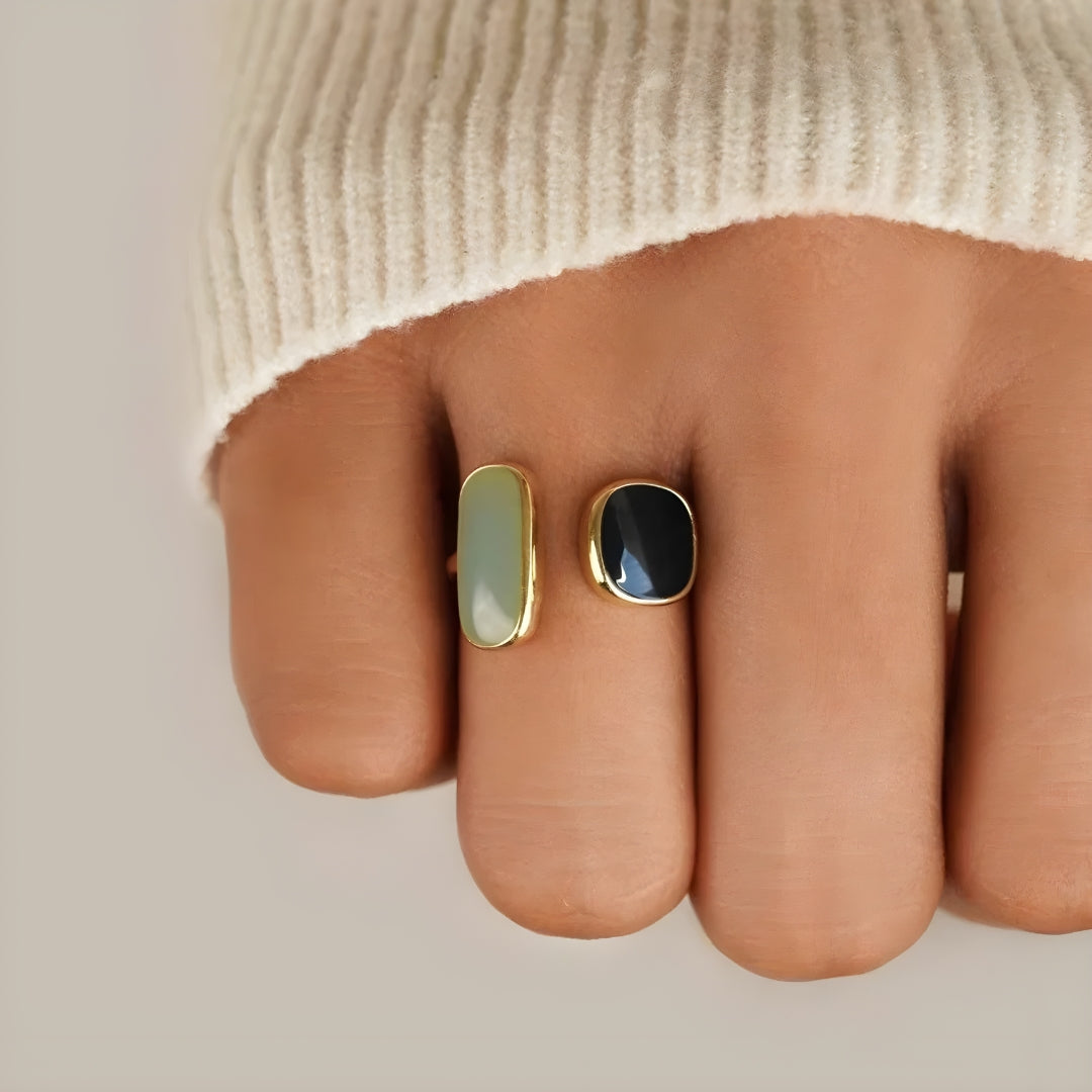 Aquamarijn Zilveren Ring met Steen - Mode Vibes