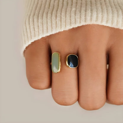 Aquamarijn Zilveren Ring met Steen - Mode Vibes