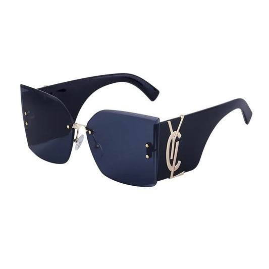 Randloze Zonnebril Trendy Design voor Dames - Mode Vibes