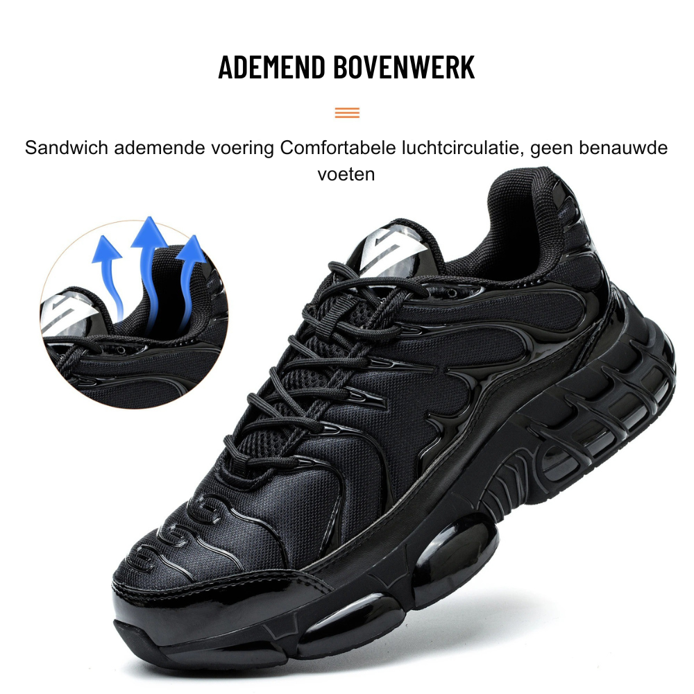 Jaxon Veiligheidsschoenen met Stalen Neus – Lichtgewicht, Antislip & Schokdempend