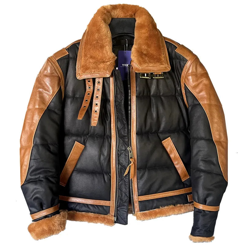 Leren Aviatorjack Stoer Warm Milan Stijl - Mode Vibes