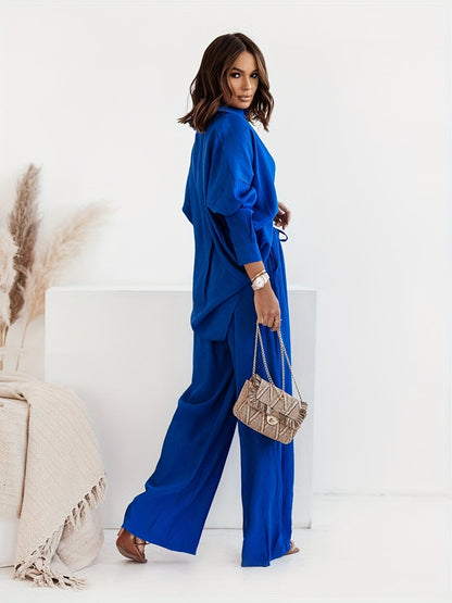 VELANORA- Knoopsluiting Tweedelige Set