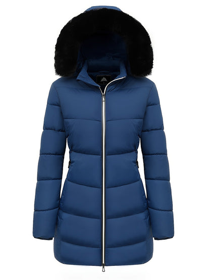 Warme Puffy Jas voor Vrouwen met Stijlvolle Details - Mode Vibes