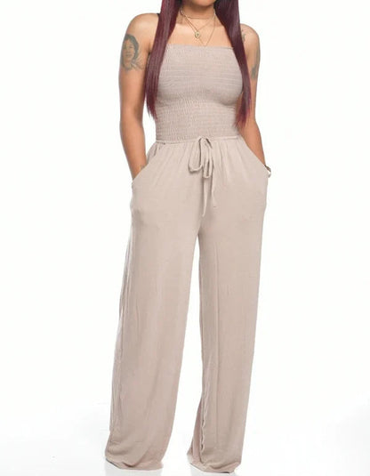 Zomer Jumpsuit Strapless Klassiek voor Vrouw