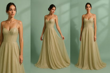 Avondjurk Satijn Open Rug Elegante Gala Jurk - Mode Vibes