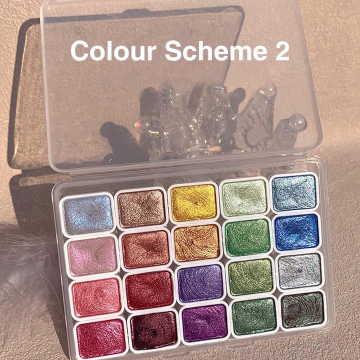 Kleurrijke Aquarelverf Set voor Kunst en Tekenen