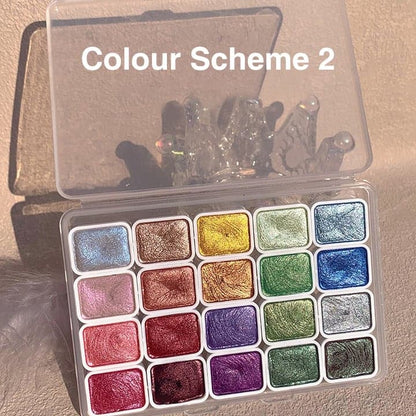 Kleurrijke Aquarelverf Set voor Kunst en Tekenen