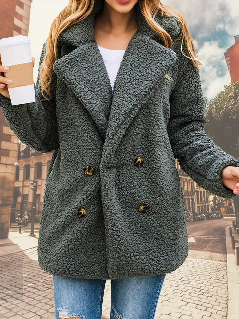 Teddyjas Dubbelriems Revers Warm en Zacht