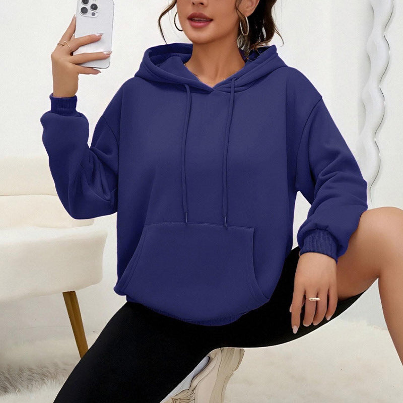 Dames Oversized Hoodie met Kangoeroezak Casual Basic