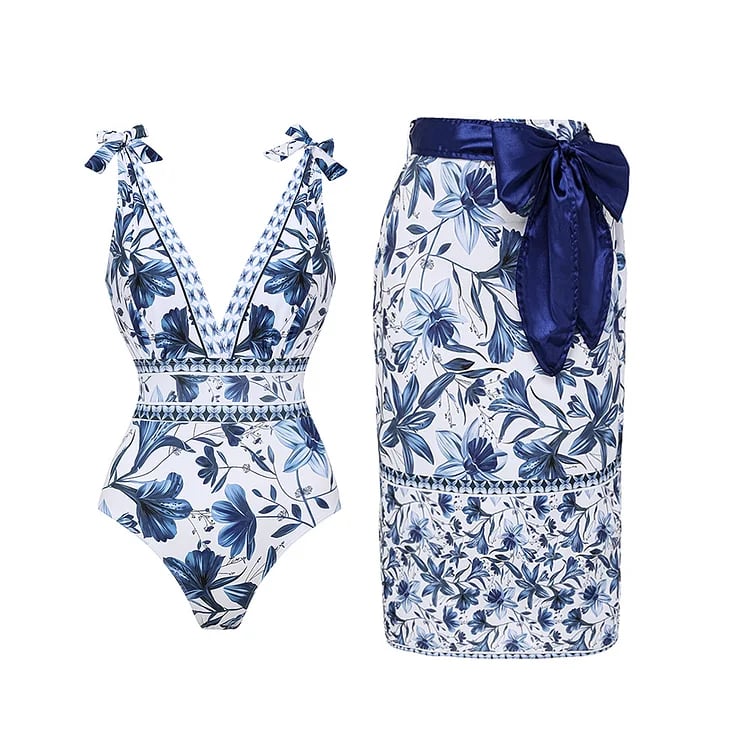 Badpak met Rok en Sarong voor Vrouw