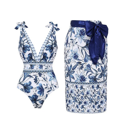 Badpak met Rok en Sarong voor Vrouw