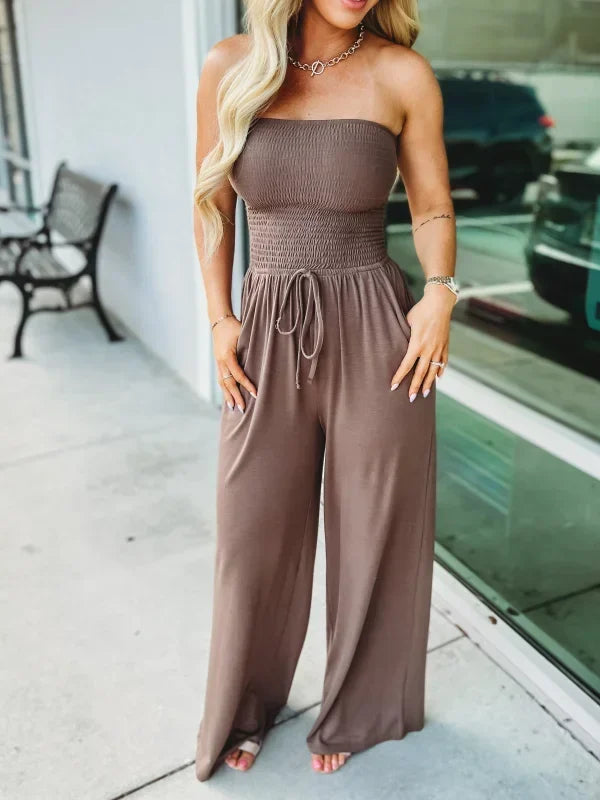Zomer Jumpsuit Strapless Klassiek voor Vrouw