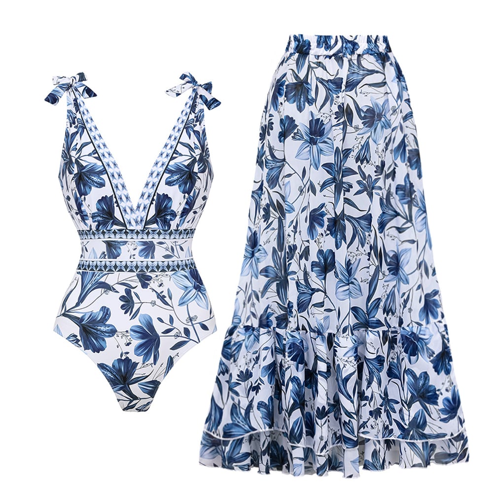Badpak met Rok en Sarong voor Vrouw