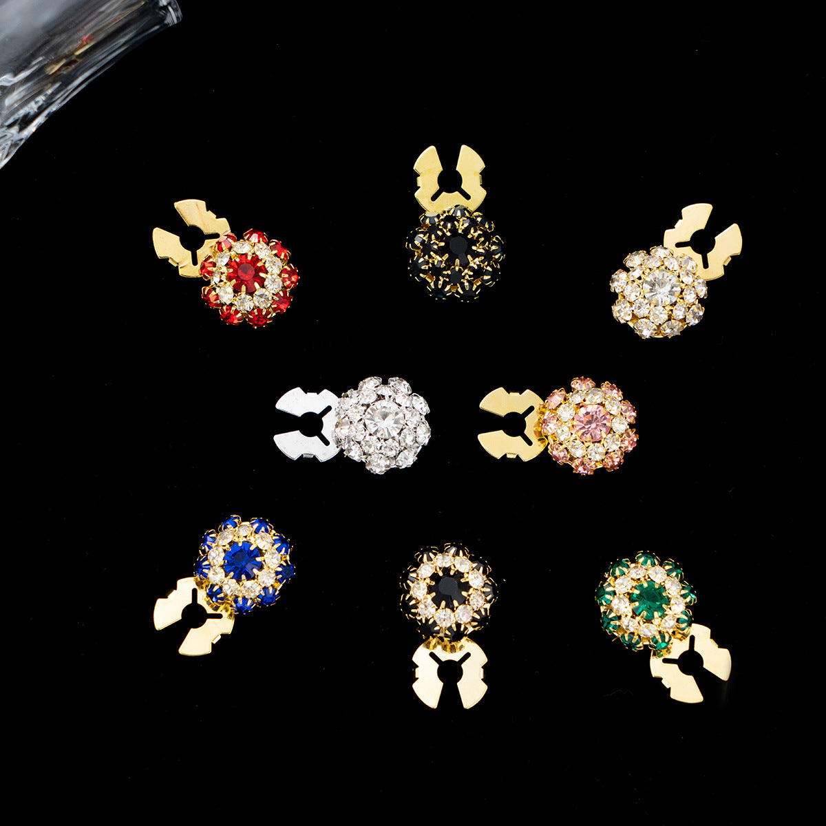 Dames Sierknopen met Steentjes Luxe Stijl Leoni
