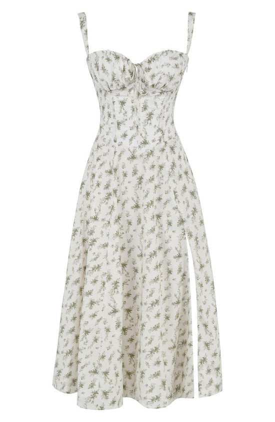 Maxi Jurk Bloemenprint Taille Vrouwelijke Stijl
