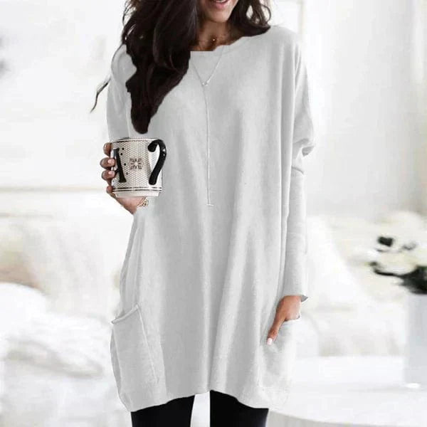 Casual Losse Damestrui met Lange Mouwen – Comfortabel & Modern