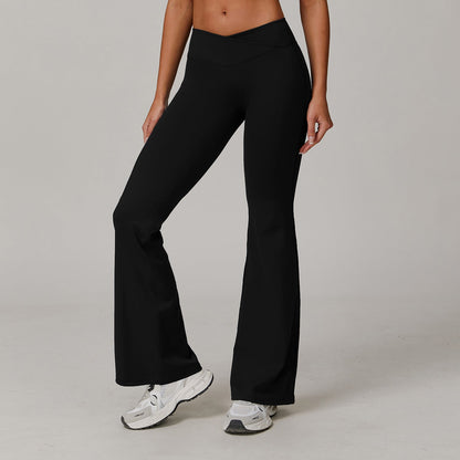 Dames Yoga Broek Hoge Taille Sportbroek met Flare Model
