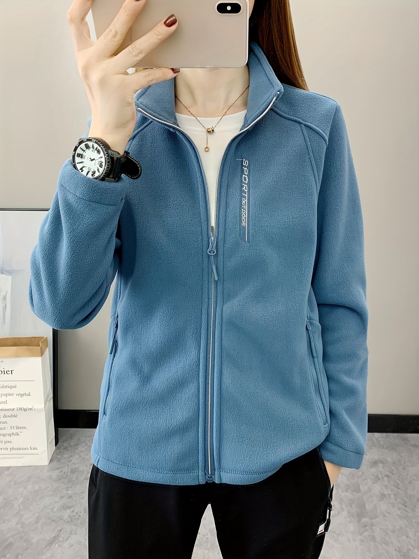 Fleece Jas Ademend Warm Aurora Stijl