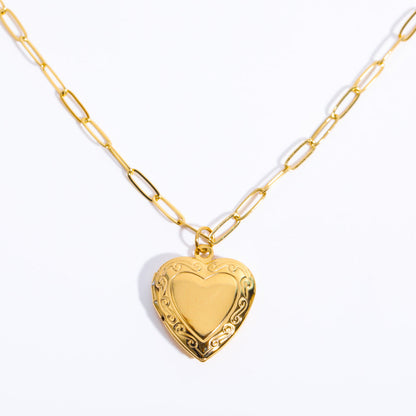 Hartvormige Ketting met Bloemen voor Dames