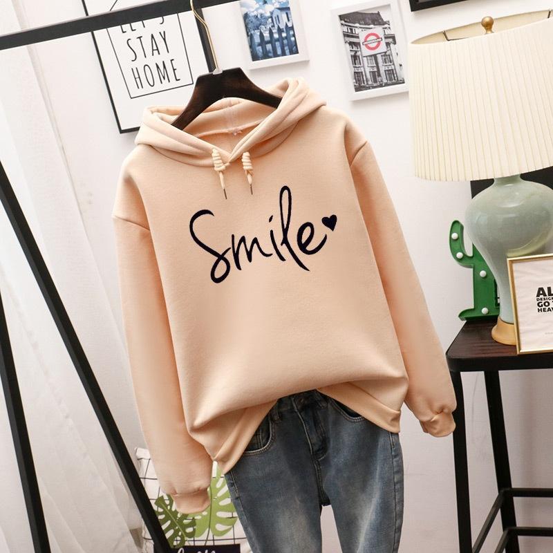 Dames Hoodie met Vrolijke Smile Print
