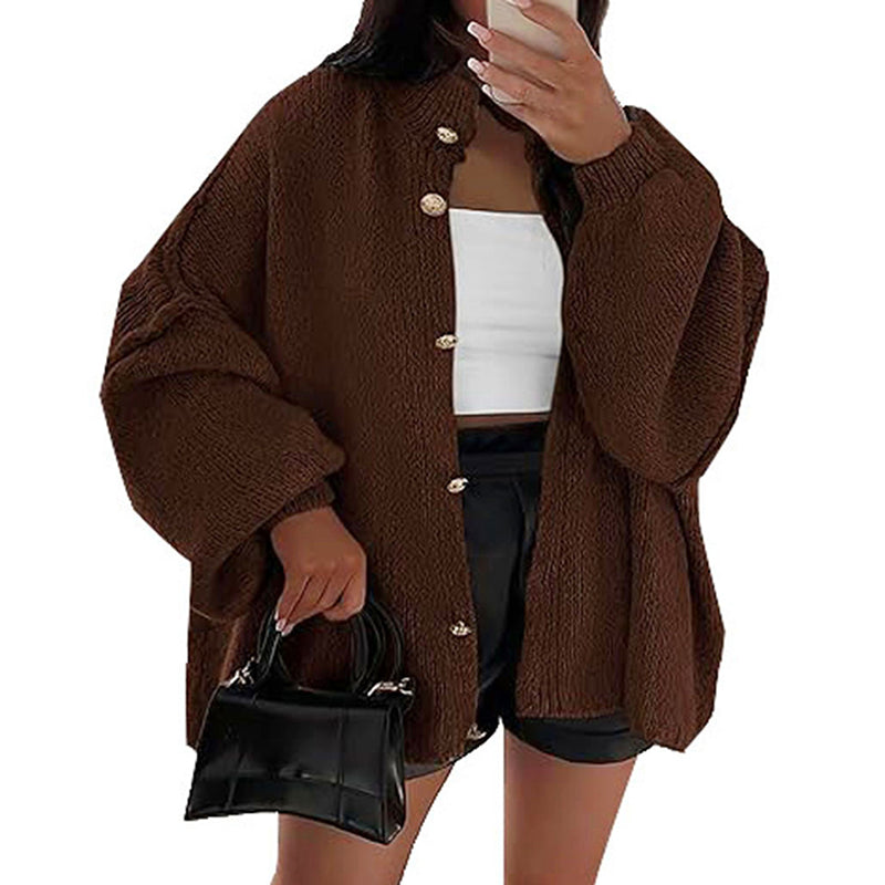 Dames Gebreide Vest Trendy Hoge Hals Modieus