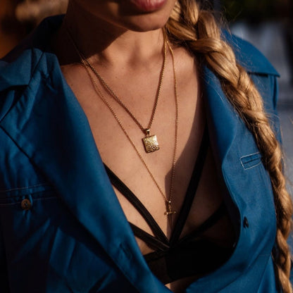 Hartvormige Ketting met Bloemen voor Dames