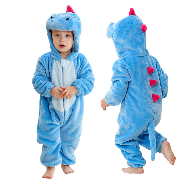 Baby Onesie met Capuchon Zachte Warmte voor Winter