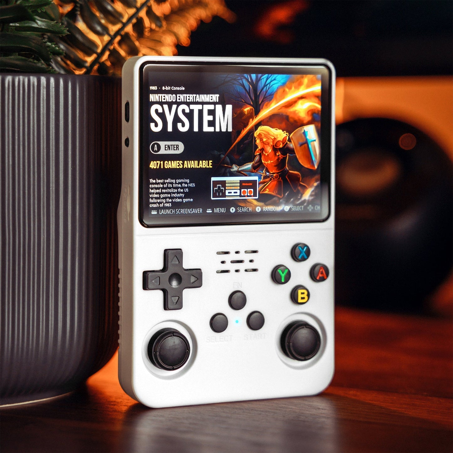 Retro Gameconsole met Afneembare Controller Pocket Formaat