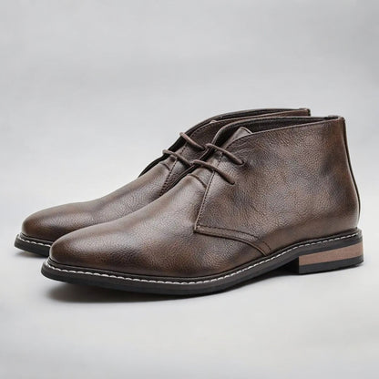Klassieke Desert Boots voor Heren Leer Bruin