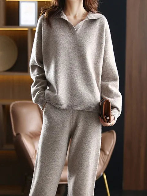 Dames Oversized Trainingspak 2-Delig Set Trui en Broek